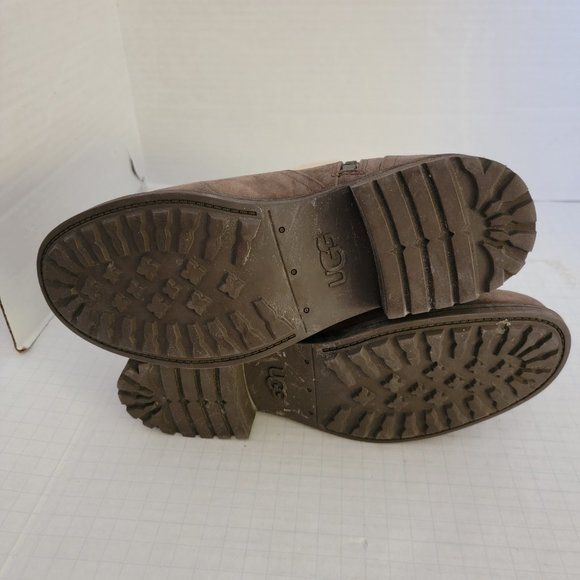 UGG Womens Blayre II Lush Shearling Genuine Cuff Suede Boots Zipper 1006039 10 - Picture 7 of 16